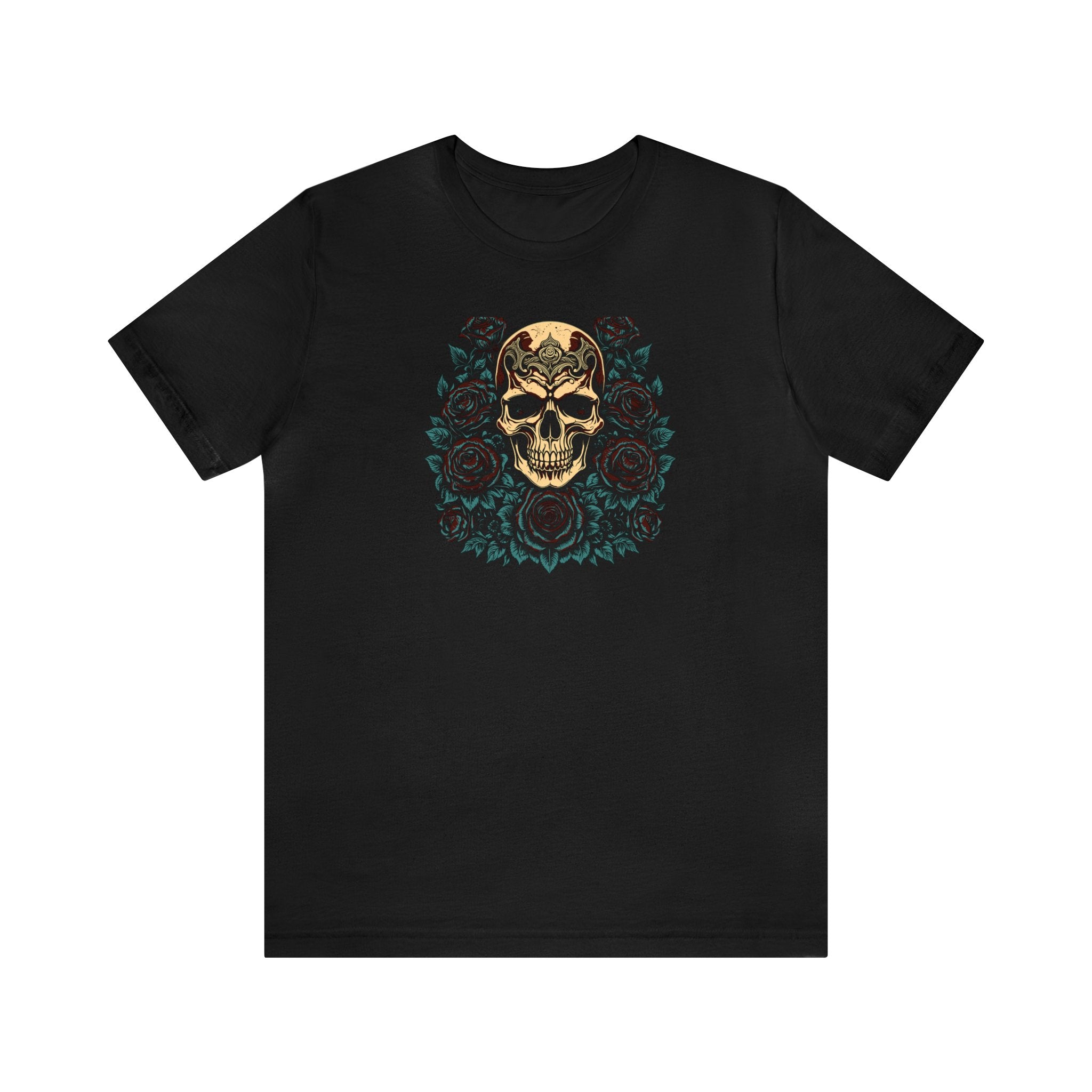 ROAD KNG RIVI T-SHIRT - SKULL & ROSES T-SHIRT